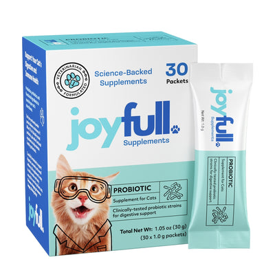 Probiotic Supplement for Cats - 30 Single-Serving Packets