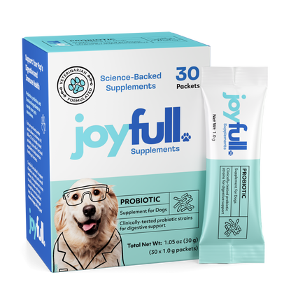 Joyfull Probiotic Supplement for Dogs - 30 Single-Serving Packets